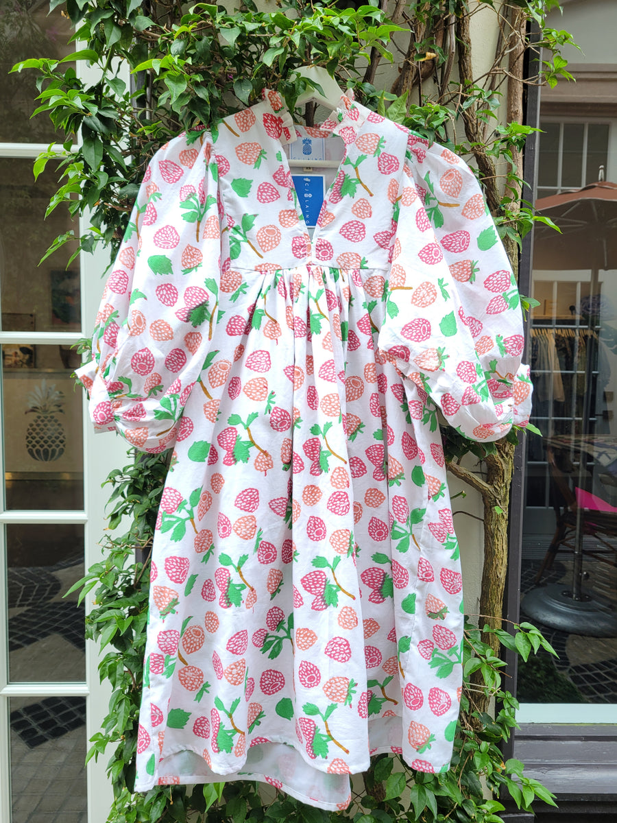 The Smock Dress - Strawberries – CJ LAING