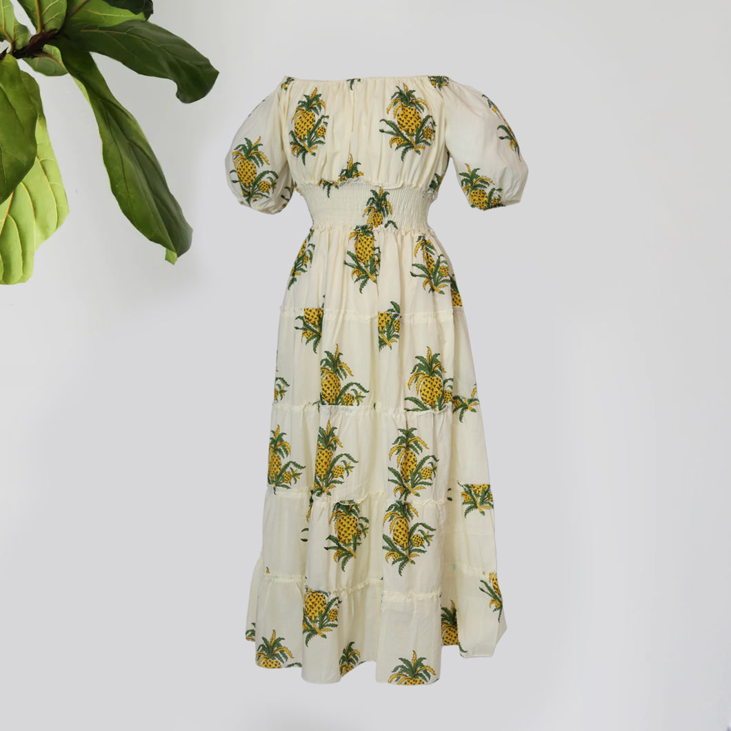 Happy Dress - Vintage Pineapple XL Happy Dress - Vintage Pineapple XL